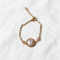 Margot freshwater pearl bracelet with 14k gold-filled chain